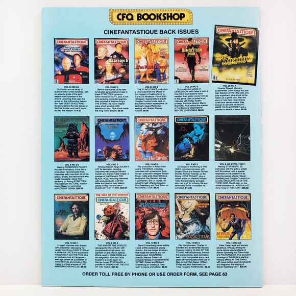 Cinefantastique Magazine Oct 1994 Tim Burton Scissorhands John Carpenter Ed Wood - Picture 7 of 7